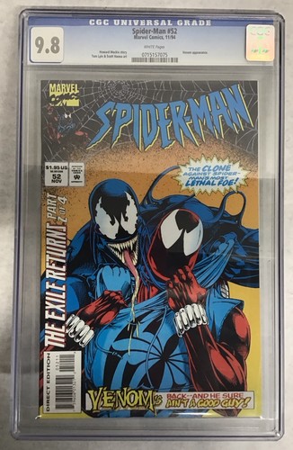 Spider-Man #52 CGC 9.8 2nd appearance Scarlet Spider Marvel Comics 1994