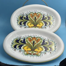 SET 2 Nova Deruta Italian Small Serving Platter/ Dish  9.5"