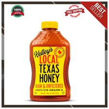 Kelleys Local Texas Honey 40 oz 100 Percent Pure Raw Unfiltered All Natural