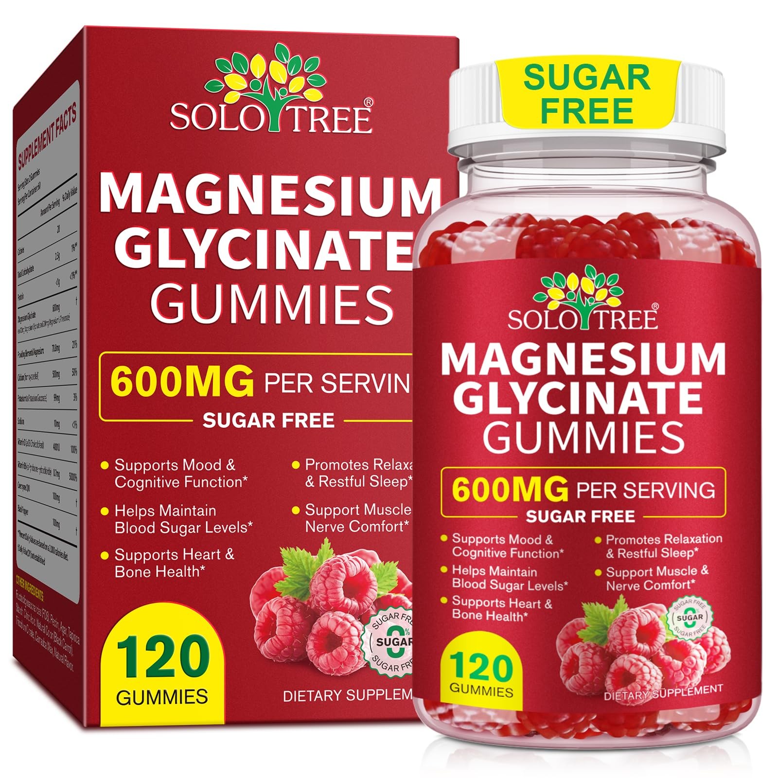 120 Count Magnesium Glycinate Gummies High Absorption Magnesium Supplement for