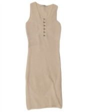 Guess Womens Crochet Sleeveless Bodycon Dress UK 4 XS White MK01