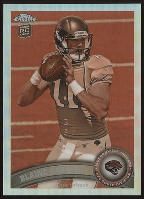 Blaine Gabbert #55 2011 Topps Chrome Sepia Refractor Rookie Jaguars SP RC /99
