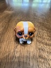 Littlest Pet Shop Lps St. Bernard Brown White Puppy Dog Blue Eyes Hasbro Toy