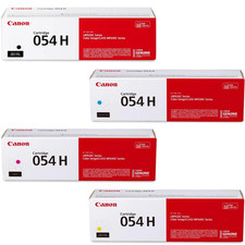 Canon 054H Toner Set CMYK High Yield Compatible Cartridges New Sealed Box