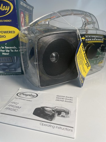 Freeplay FPR2 Self Powered AM/FM Radio Solar & Crank Solar Clear With Power Adap - Picture 16 of 24