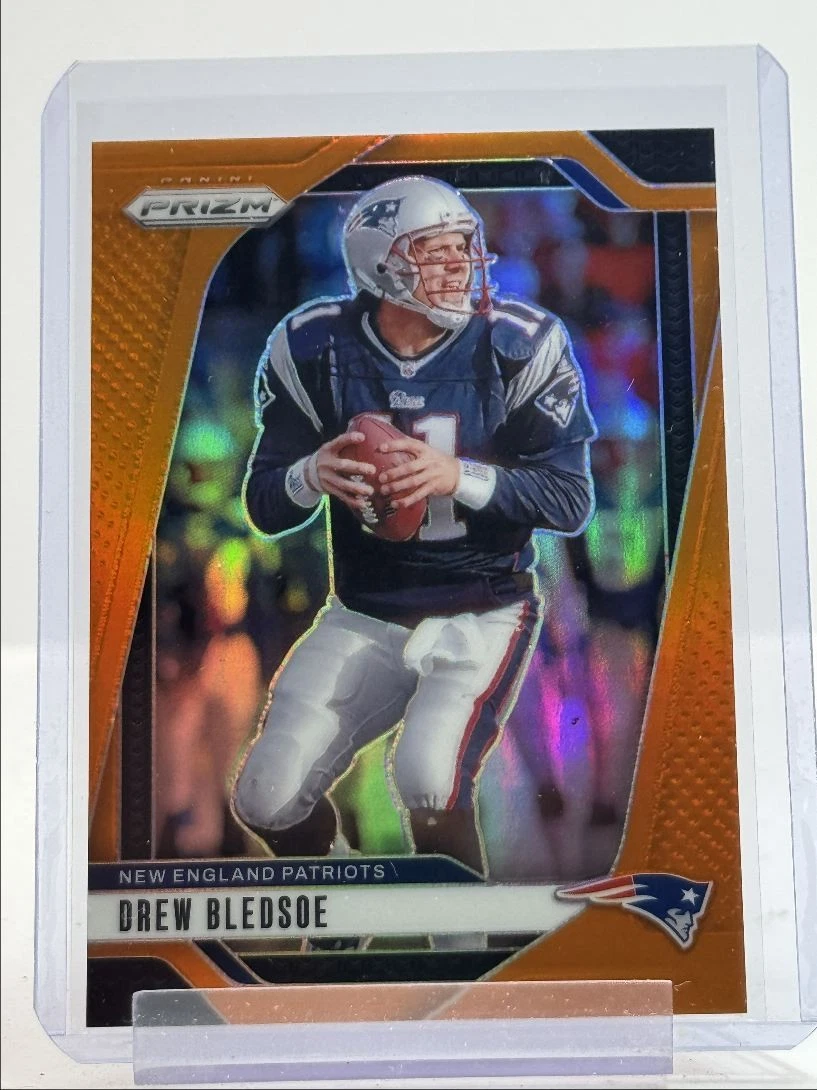 DREW BLEDSOE 2024 PANINI PRIZM FOOTBALL ORANGE PATRIOTS /249 Q0398