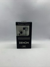 Denon AH-C260 In-Ear Wired Earbuds 3.5mm 13mm Drivers 1.3m Black