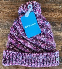 NWT Columbia Youth Girls "BUNDLE UP" Beanie One Size, Gumdrop / Marionberry
