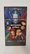 Batman & Robin Classic VHS Tape George Clooney Arnold Schwarzenegger VTG Tested