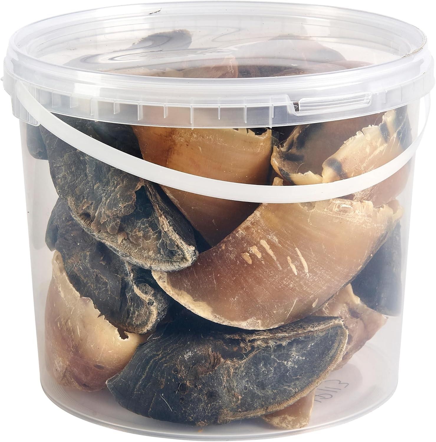 Hungry Pets Cow Hooves 5L Tub | Natural Long Lasting Beef Dog Chews Bulk Pack
