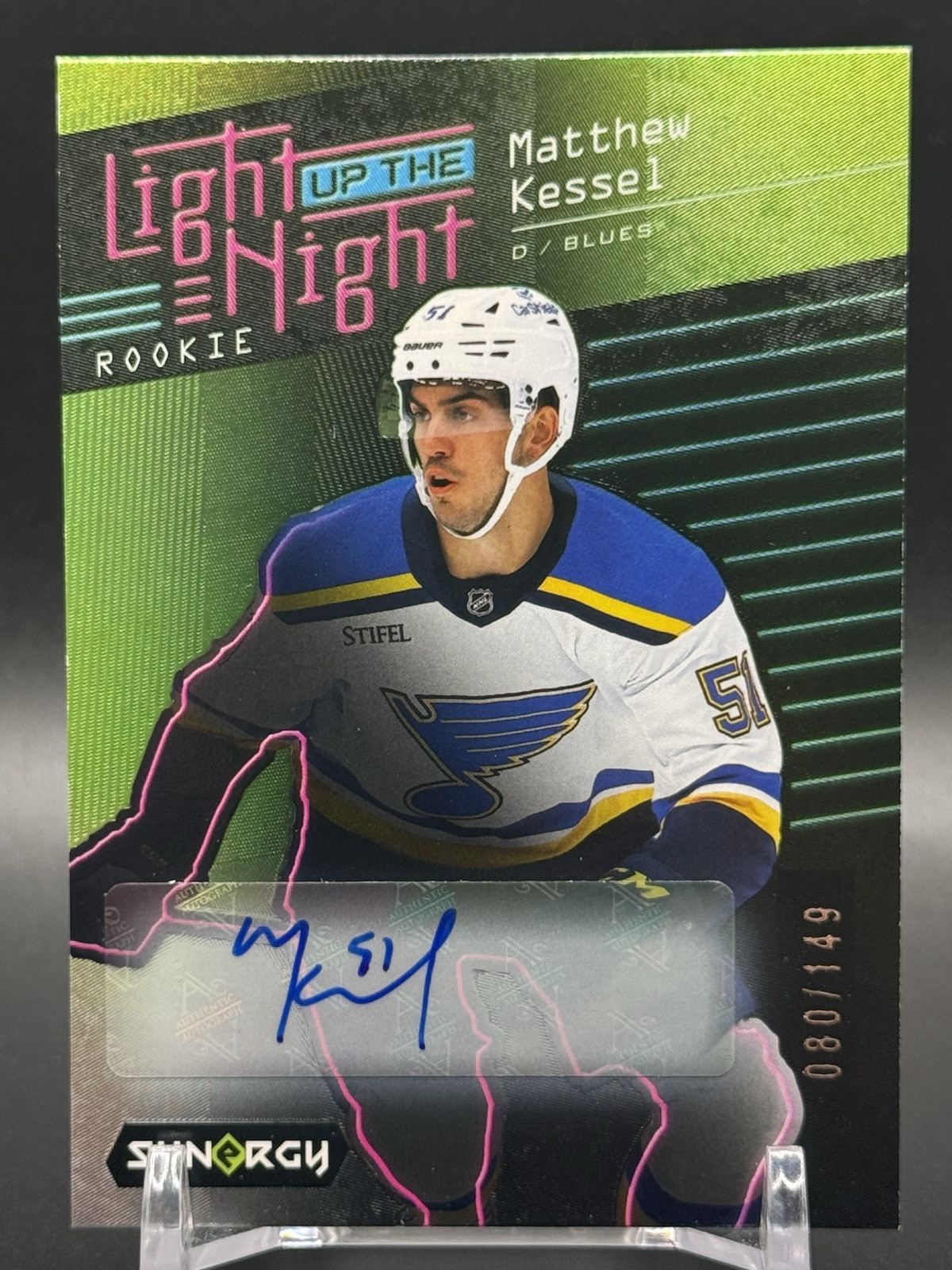 2023-24 Synergy Rookies Green Matthew Kessel Auto #’d/149