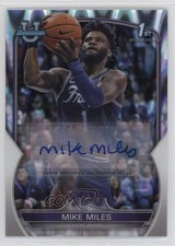 2022 Bowman U Chrome Prospect RayWave Refractor /199 Mike Miles Jr #88 Auto x2o