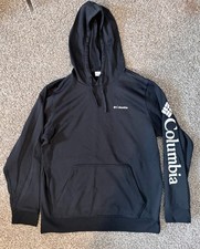 Columbia Men's Large Trek Pullover Hoodie Sweatshirt, Black, Large