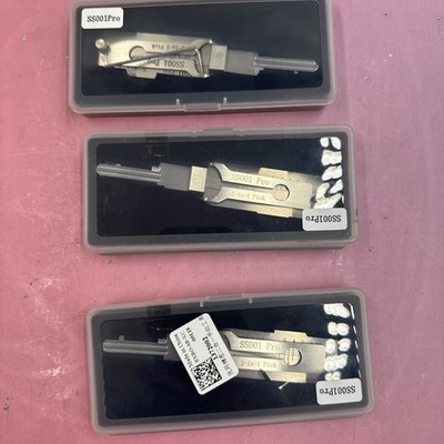 3x 2-in-1 Stainless Steel Key Decoder SS001 PRO Lock Decoder Repair Tools