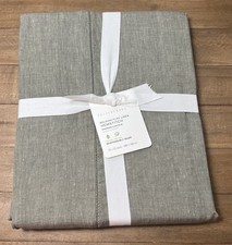 Pottery Barn Belgian Flax Linen Hemstitch Shower Curtain Loden Green 72  x. 72  