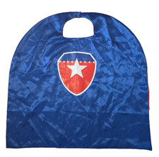 Captain America Superhero Cape for Kids Silky Costume Hook and Loop Closure