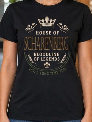 Scharenberg Women's Family Surname T-Shirt Birthday Present S-2XL