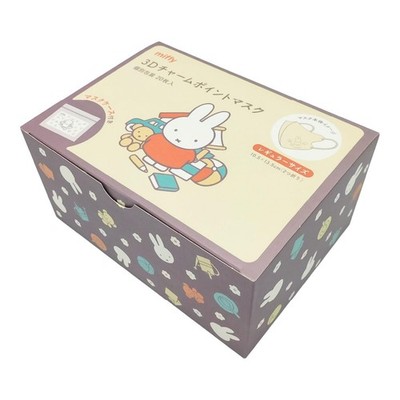 Non-woven mask Miffy 3D Charm point mask 20 pieces BOX individually wrapped
