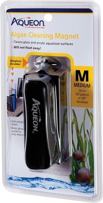 Aqueon Aquarium-Algenschaber, Reinigungsmagnete für Glas/Acryl, mittelgroß