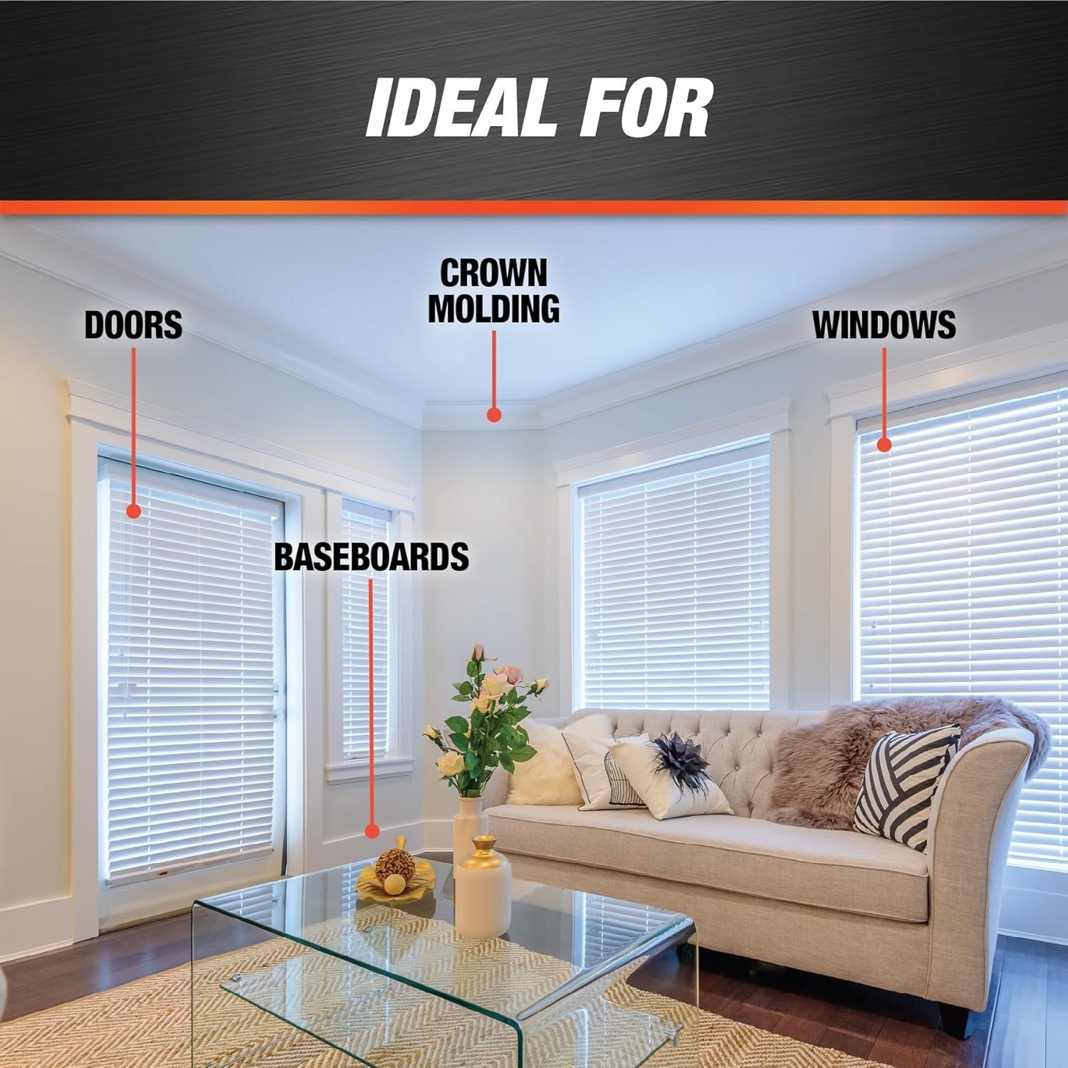 Durable 10.1 oz. White Silicone-Enhanced Caulk - Trusted ASTM C834 Compliant