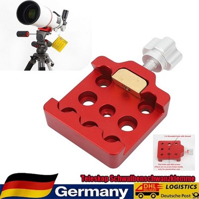 Vixen Style Dovetail Nut Dovetail Klemme für Astronomie Teleskop-DEU Rot 