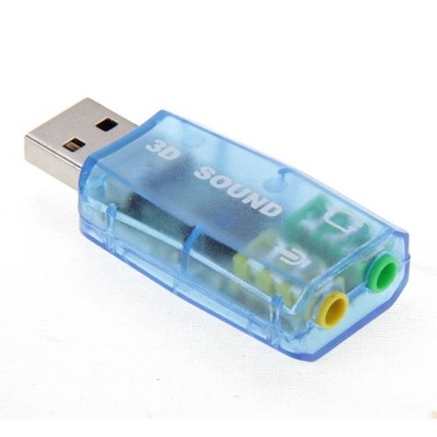 USB externe Soundkarte, DSP, Plug & Play, Virtual 5.1, USB-betrieben, 3D Sound