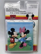 Disney Wall Border Mickey Minnie Mouse Friends Kids Peel Stick New Open Box