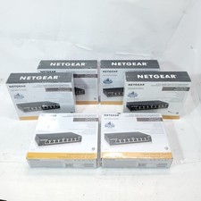 Lot of 6 NETGEAR ProSafe GS308 8-Port Gigabit Ethernet Unmanaged Switch Open Box