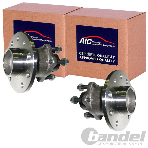 2X Aic RADLAGER-SATZ Hinten Beidseitig Passend FÜR Chevrolet Zafira Opel Astra-image