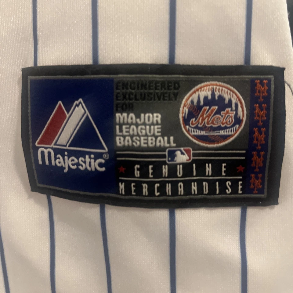 Camiseta MLB Majestic, Carlos Santana #57 New York Mets tamanho XL - Imagem 3 de 3