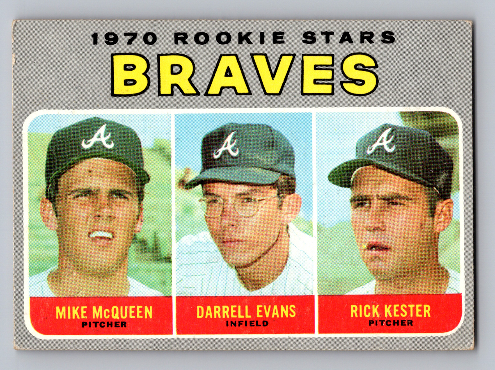 1970 TOPPS #621 DARRELL EVANS BRAVES ROOKIE