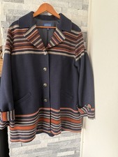 Women s PENDLETON Arroyo Jacket-Southwest Sunset Striping Along Hem-Blue-2XL