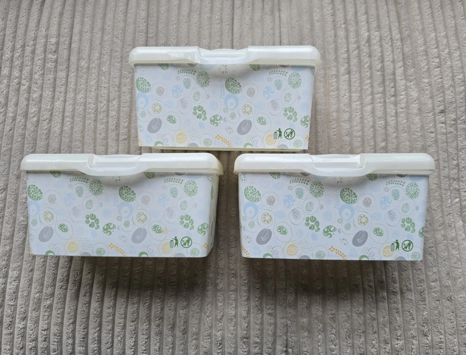 3 Huggies Empty Wipes Containers