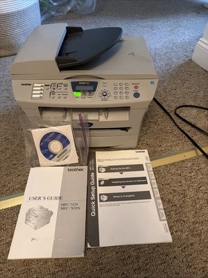 Brother MFC-7420 Black & White Laser Printer With Directions And Video