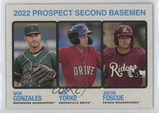 2022 Heritage Minor League Edition Flip Stock 25/25 Nick Yorke Justin Foscue 1b3