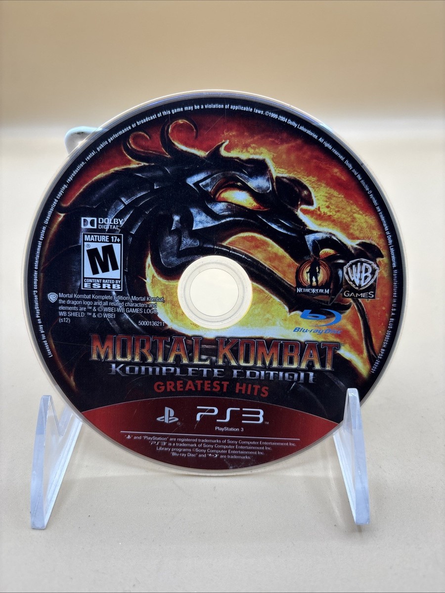 Mortal Kombat Komplete Edition Greatest Hits PlayStation 3 PS3