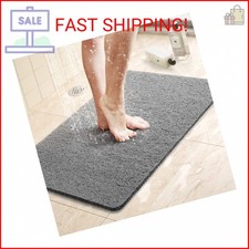 LuxStep Shower Mat Bathtub Mat,24x16 inch, Non-Slip Bath Mat with Drain, Quick D