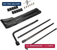 Dr.Roc Spare Tire Tool Kit with Spare Tire Jack Handle and Wheel Lug Wrench Spar