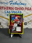 2025 Panini Donruss Optic Drake Maye Threads Patch Neon Yellow Prizm #/99