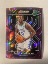 2022-23 Panini Prizm Draft Picks Rated Prospect Purple Ice /149 Dariq Whitehead