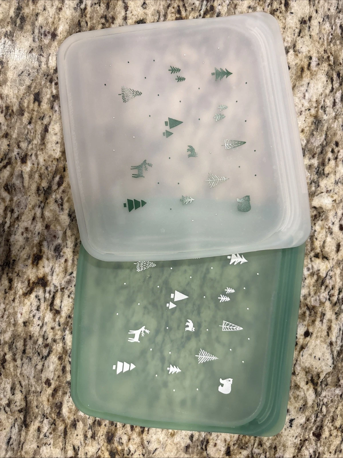 Pampered Chef Stasher Silicone Food Storage Bags, Reusable