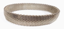 Vintage Sterling Silver .925 GC Godfrey Carter Mesh Bracelet - 40.1g