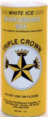 TABLE SHUFFLEBOARD POWDER WAX - TRIPLE CROWN WHITE ICE -12 PACK