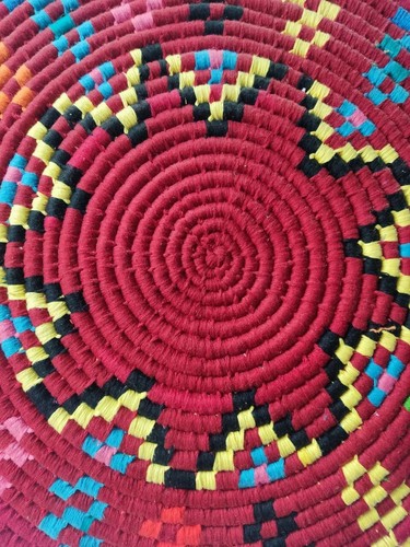 VINTAGE RARE Palestinian Handmade Bedouin Embroidered Tatreez Wall Hanging Art - Picture 2 of 5