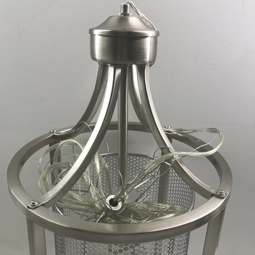 Eglo De Velde 1 Light Matte Nickel Chandelier - Picture 2 of 7