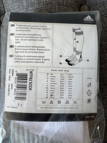 Calze Adidas Performance Team Calcio Calcio Rugby Taglia 7-8,5 Blu - Foto 5 di 8