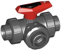 Gf Piping Systems Pvc Socket X Socket X Socket Ball Valve, Tee, 1-1/4 Pipe Size Gf Piping Systems Pvc Socket X Socket X Socket Ball Valve, Tee, 1-1/4 Pipe Size