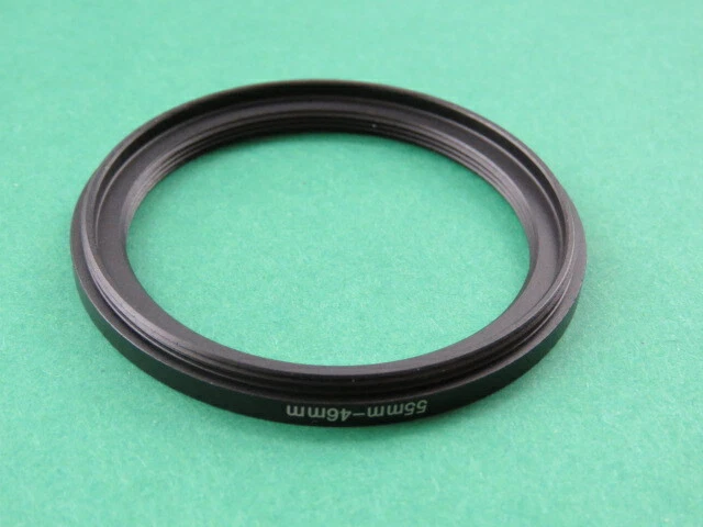 55mm to 46mm 55-46 Step Down Male-Female Lens Filter Ring Adapter 55mm-46mm - Image 2 of 2