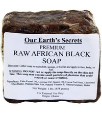 raw organic african black soap