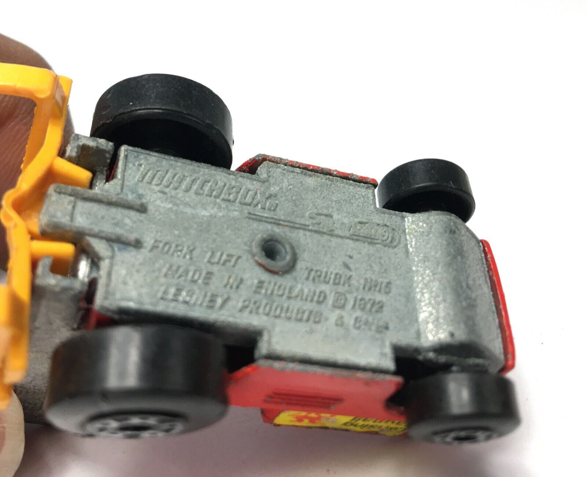 Lesney Matchbox Superfast 1:64 Fork Lift Truck #15 Red 1972 | eBay